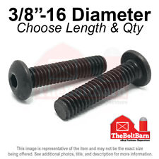 3/8-16 Alloy Button Socket Head Cap Screws Bolts Black Oxide (Pick Size & Qty) - Cleveland - US"