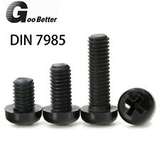 Black Nylon Plastic Pan Head Screws Bolts M2 M2.5 M3 M4 M5 M6 M8 - CN