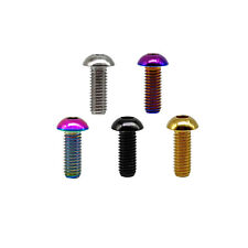 Rison Titanium M4 Hexagon Socket Button Screws Bolts 5PCS GR5 Ti Bolt Fastener - CN