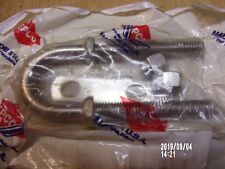 2 sets-Stainless Steel Eye U-Bolt 1-3/4 x 4-7/16" Security loop, Transom, Tow - Stuart - US"