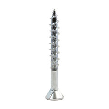 8ga # 8 x 2 Flat Head Square Drive Wood Screw, Type 17 Point, Zinc - Irvine - US"