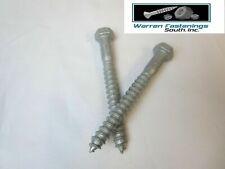 100 Hex Head 1/4 X 3 1/2 Lag Bolts Hot Galvanized Wood Screws - Charleston - US"
