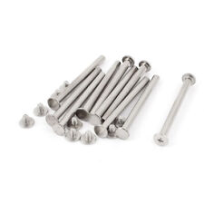 10Pcs 5x60mm Nickel Plated Binding Screw Post for Scrapbook Photo Albums - CN