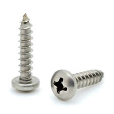 100 Qty #8 x 3/4 304 Stainless Steel Phillips Pan Head Wood Screws (BCP608) - Chattanooga - US"
