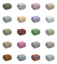 Ambesonne Abstract Colorful Ottoman Cover 2 Piece Slipcover Set and Ruffle Skirt - Toronto - Canada