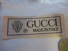 GUCCI 1 Designer Tag LABEL Replacement Sewing Accessories lot 1