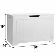 2PCS White Wooden Shoe Storage Chest Indoor Organizer Home Bedroom Box Toys - Toronto - Canada