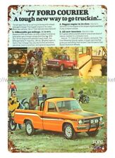 home decor bar club shop 1977 Courier automotive car mancave metal tin sign