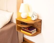 Wood Wall Table Shelf Modern White Mounted Floating Nightstand Bedside room stan - Toronto - Canada