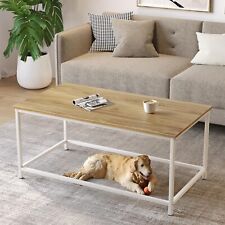 Coffee Table Simple Modern Coffee Tables Open Design Rectangular Minimalist Cent - Cookeville - US