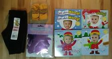 NEW Baby Item, Black Pants, Orange Stripe Socks, Its A Girl Banner, 5 Photo Book