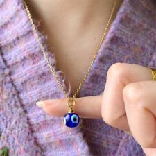 Lucky Glass Turkish Evil Eye Blue Eye Pendant Necklace Women Men Jewelry Gift