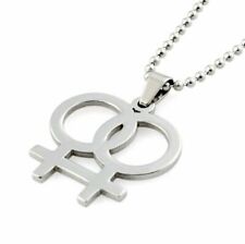 LESBIAN PRIDE Lgbt Present NECKLACE Jewellery PENDANT Idea Gift Gay Flag