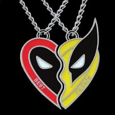3CM Deadpool & Wolverine Best Friends Pendant Necklace Fans Jewellery +chain