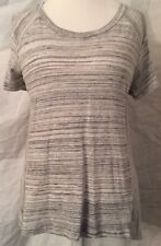 One Clothing White & Grey Short Sleeve Shirt Sz M Casual Everyday Basic