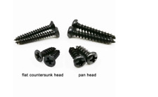 100pc M1-M3.5 Black Mini Micro Cross Round Head Self Tapping Wood Screw - CN