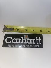 Carhartt Sticker Black Slogan 5 x 1.75" Clothing Brand Decal Logo"