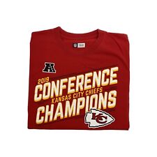 Kansas City Chiefs T Shirt - NFL Team Apparel 2019 Champions - Men's Size Large