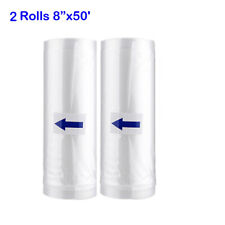 2/4 Giant 8x50' Rolls Vacuum Sealer Bags Food Saver Embossed Bags 4 Mil USA"