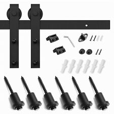 SDH-0066-21-BK Smart Standard Black Barn Door Hardware Kit - Atchison - US