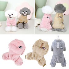 Small Pet Dog Jumpsuit Pajamas Warm Plush Cute Clothes Puppy Cat Coat Homewear_A - Toronto - Canada
