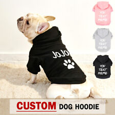 XS-5XL Custom Pet Dog Hoodie Sweatshirt w/ Name Print Personalised Coat Clothes - Toronto - Canada