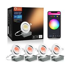 Lumary Smart Recessed Lighting 4 Inch - 9W 810 Lumens Gimbal Canless Recessed... - Granada Hills - US