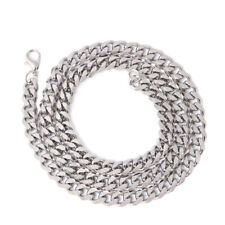 Size 4-6mm Men's Necklace Stainless Steel Cuban Link Chain Hip Hop Jewelry GY Th