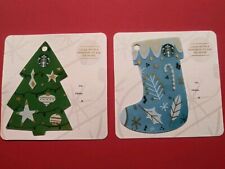 STARBUCKS GIFT CARD CHRISTMAS 2016 KEY CHAINS" MINT🎄NO VALUE~ GREAT PRICE"