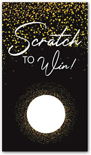 50 Back God Bank Gift Certificate Scratch Off Cards Vouchers for Sma Business Re