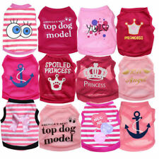 Size XS S M Dog Clothes Girl T shirt Pet Puppy Vest for Chihuahua yorkie Teacup - Toronto - Canada