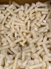 1/4 - 20 x 1 Inch Hex Head Plain Nylon Plastic Bolts 20 TPI 20 Pcs Hobby Supply - Green Bay - US"