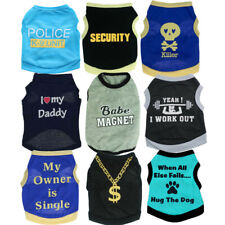 Boy Dog Clothes Vest T-shirt Pet Clothing X Small to Medium for Teacup Chihuahua - Toronto - Canada