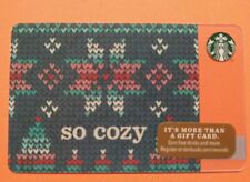STARBUCKS GIFT CARD 2014 SO COZY " NICE ART WORK~ HTF~ NO VALUE"