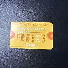 Jamba Juice BOGO card (GOOD FOR 6 BOGO USES ON EACH CARD) PHYSICAL CARD