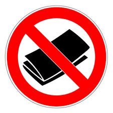 No Flyers /Publicity /Newspapers Official Logo vinyl sticker printed vinyl decal