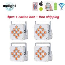 Wireless DMX Uplighting Battery DJ Par Wifi IRC Remote LED Uplights for Weddings - US