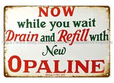 SINCLAIR OPALINE MOTOR OIL automotive man cave metal tin sign nice home decor