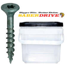SaberDrive® Green XL1500 Coated T-25 Star Drive Exterior Deck Screws - Portage - US