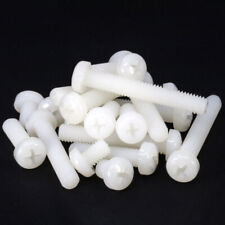 Round Pan Head Screw White Plastic Nylon Screws Bolts Metric M2 M3 M4 M5 M6 M8 - CN