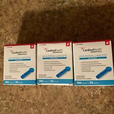 Cardinal Health Essentials (3 Boxes) 30 Gauge Universal Lancets 100 Exp. 8/2025 - Morrice - US