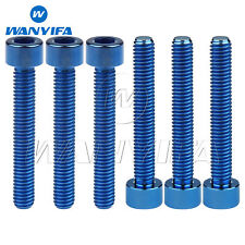 6pcs Titanium Bolt M6x40mm Cap Hex Allen Head Full Threaded Screws Ti Fasteners - CN