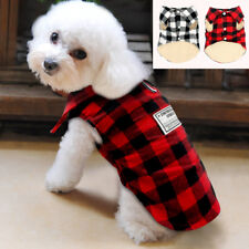 Winter Warm Dog Clothes Small Medium Coats Jacket Plaid Apparel for Pet Puppy - Toronto - Canada