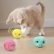 Smart Cat Interactive Ball Plush Electric Catnip Training Touch Sounding Pet Toy - LK