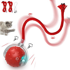Motion Activate Electric Cat Toy Ball, Automatic Pet Exercise Toys (Long Tail) - Las Vegas - US