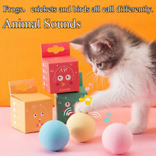 Smart Cat Touch Sound Ball Toy Simulation Squeaker Pet Training Interactive To - CN
