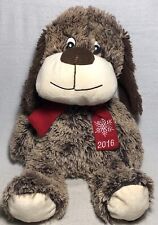 18 2016 Pet Smart Chance Brown Stuffed Plush Animal Squeak Toy Red Scarf - Worcester - US"