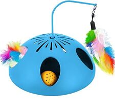 Interactive Cat Toys 2 Speed Mode - Electronic Battery Operated Smart BLUE - Miami - US