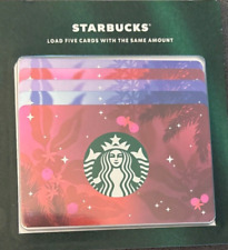 2023 STARBUCKS CHRISTMAS GIFT CARDS #6307 SET OF 5