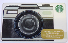2015 STARBUCKS Gift Card - Camera - Collectible - No Value - I Combine Shipping